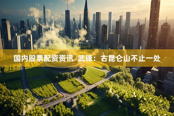 国内股票配资资讯  武锋：古昆仑山不止一处